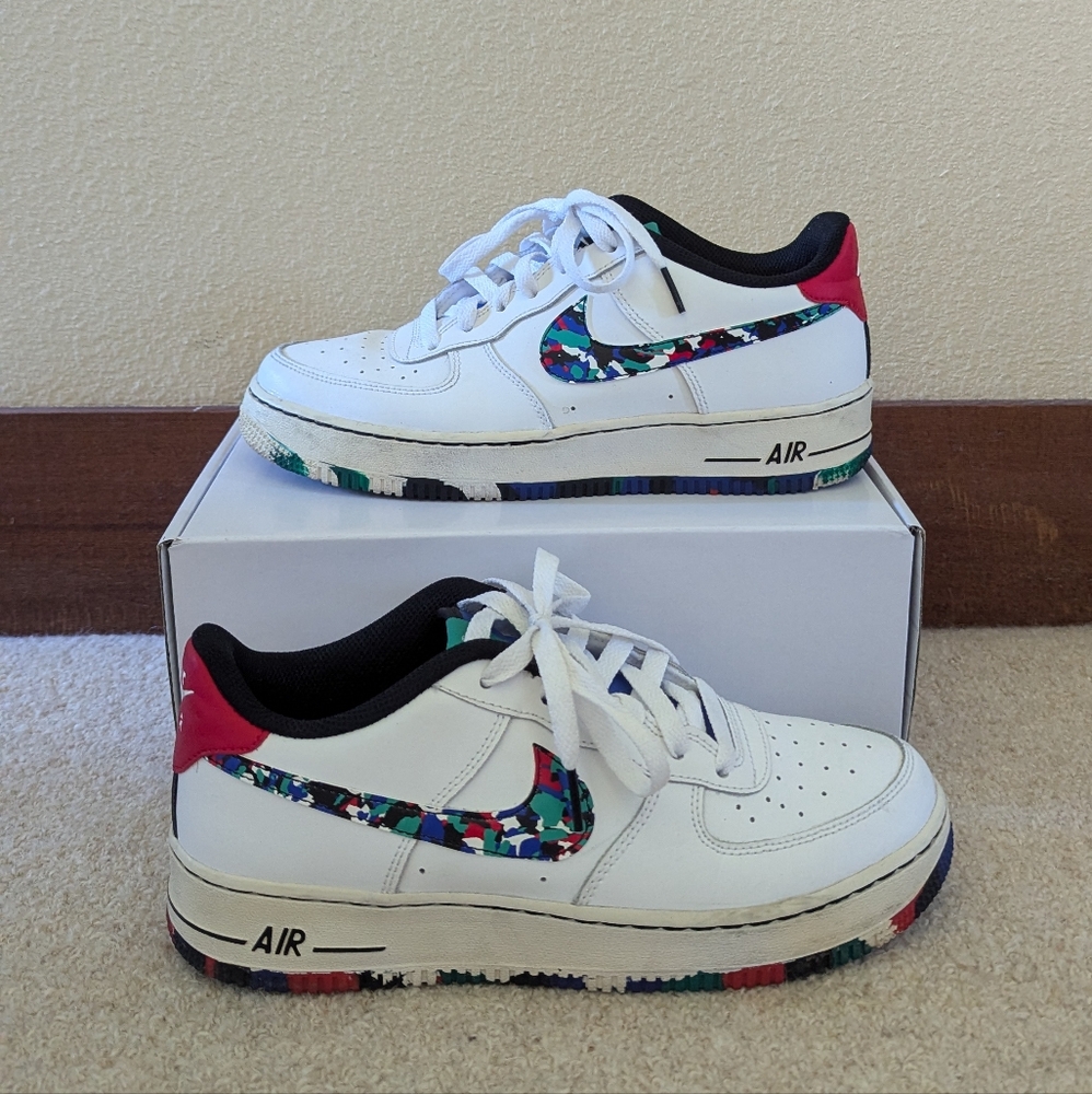 Air Force 1 Low GS 'Crayon White Multi' Size 7Y/8.5W